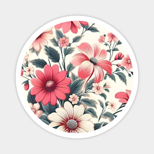 Pink Flowers Magnet